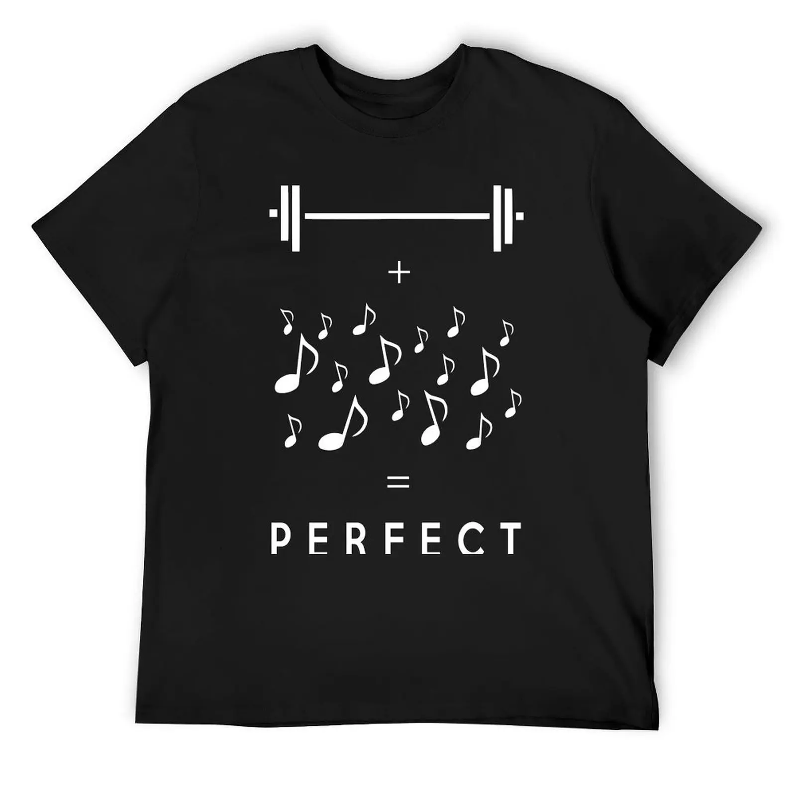 

Weights + Music = Perfect T-Shirt anime Louboutins cotton man t-shirts gifts for boyfriend t shirt men 100℅ cotton