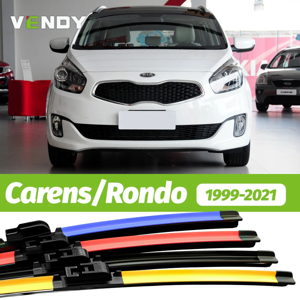 2pcs Front Windshield Wiper Blades Windscreen Wipers For Kia Carens Rondo 1999-2021 2015 2016 2017 2018 2019 2020 2021 2022 2023