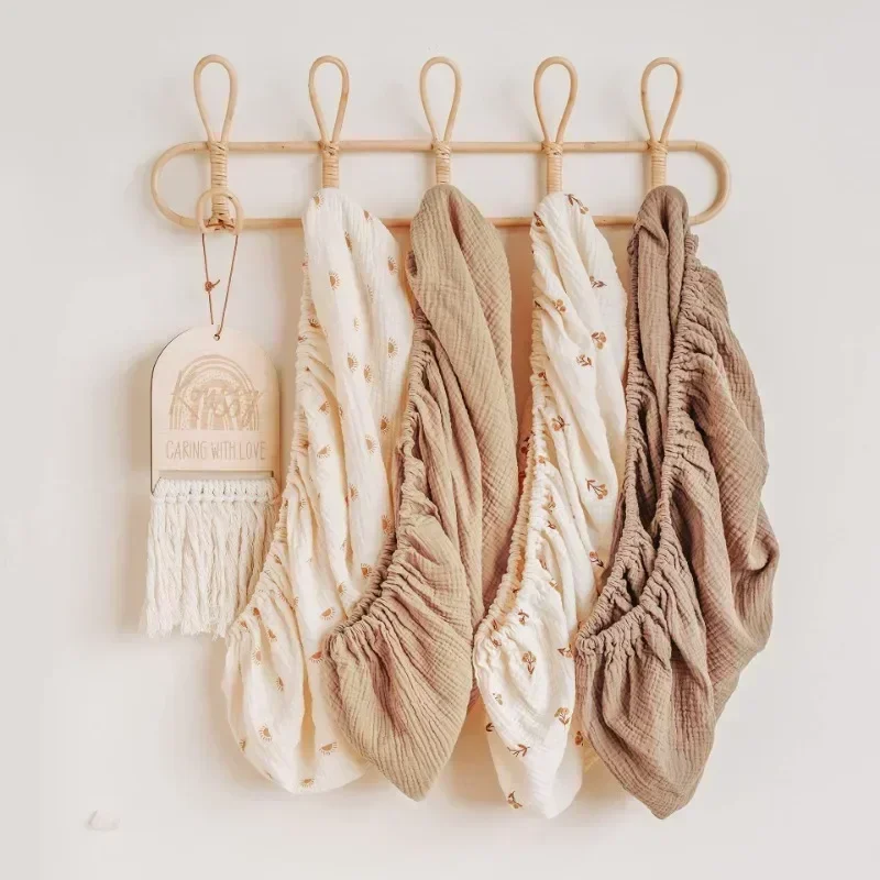 

Детская простыня, простыня для кроватки новорожденных, мягкая дышащая муслиновая хлопковая простыня, универсальная однотонная колыбель для младенцев, плоская простыня