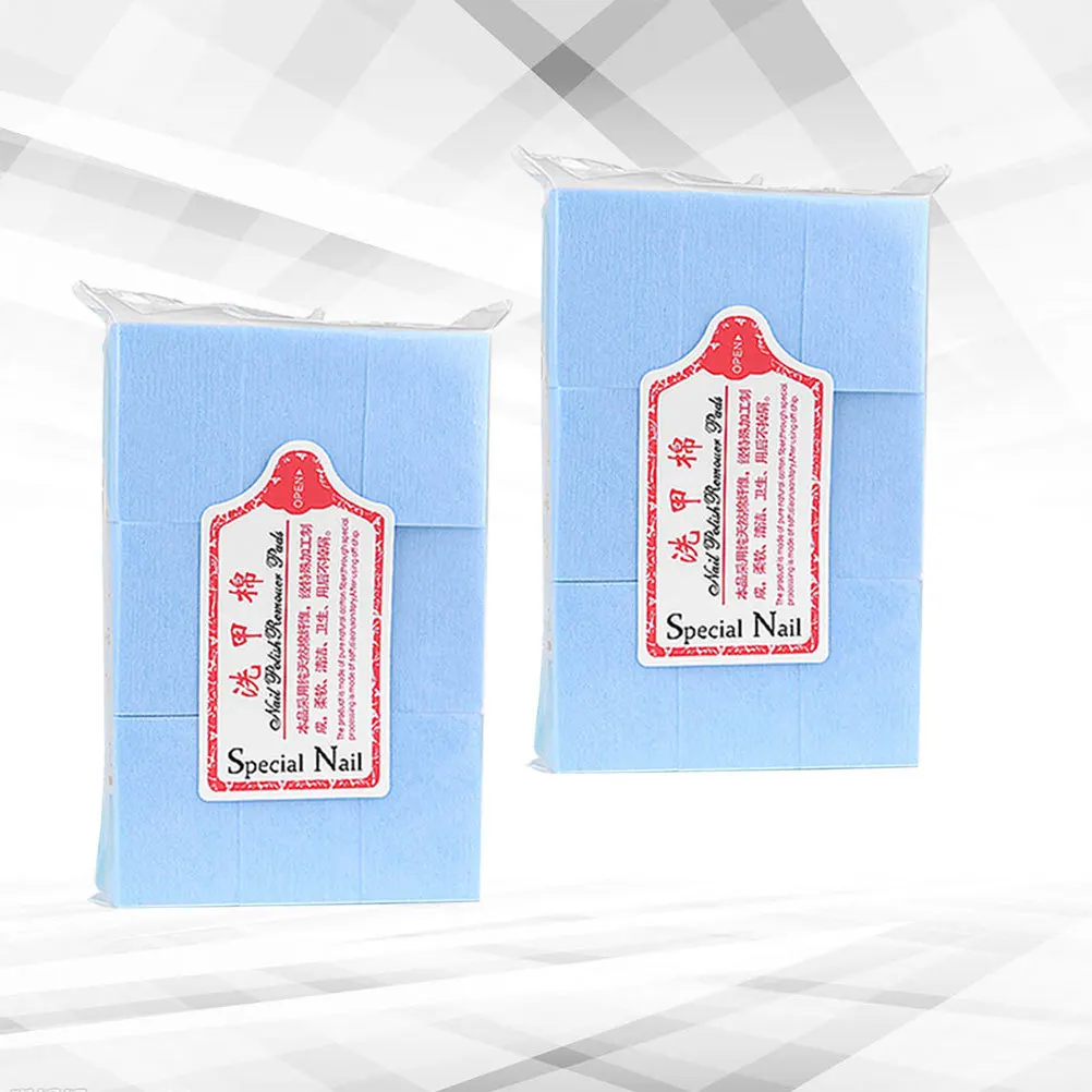 2 set Disposable Nail Polish Remove Pads Premium Nail Cleaning Pads For Home Salon Use Dry Wipes For Gel Remover Tools