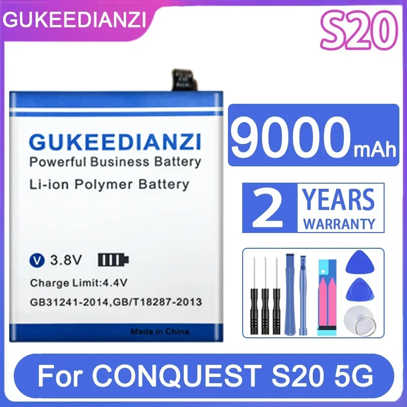 

Запасная батарея GUKEEDIANZI 9000 мАч для CONQUEST S20 5G