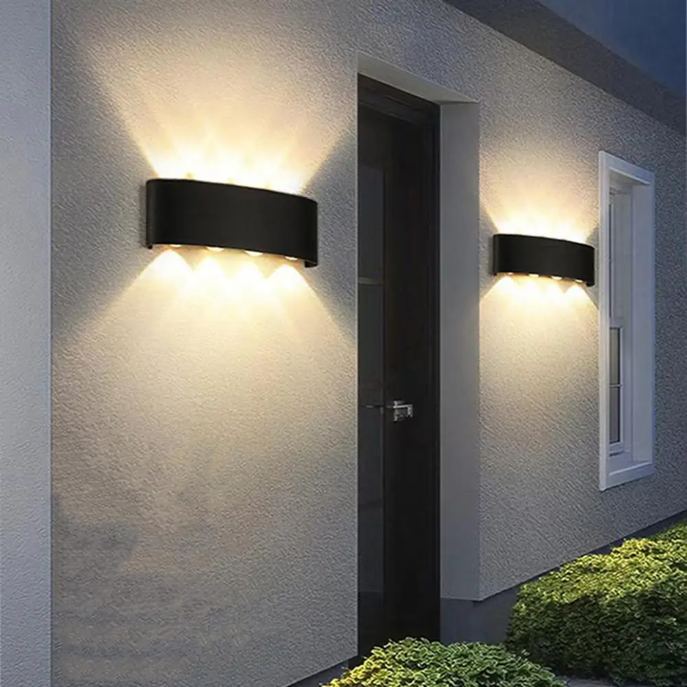 Led Night Light Wall Light Outdoor Led Wall Lamps High Brightness Water-resistant Rustproof for Simple Corridor Installation