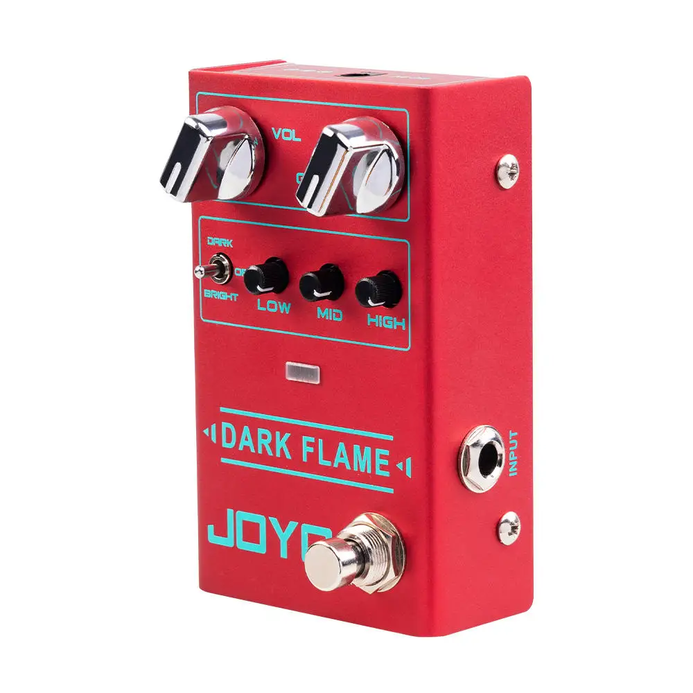 jo yo R-17 DARK FLAME Distortion Pedal High Gain Metal Pedal Effect Multiple Tones 3 Band EQ Pedal for Guitar Riff Solo