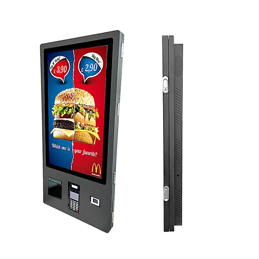 

MASUNG MS-S5 15/21.5/30 Inch Wall Mount Cashless Payment Kiosk Touch Screen Self-Service Checkout Machine Payment Kiosk