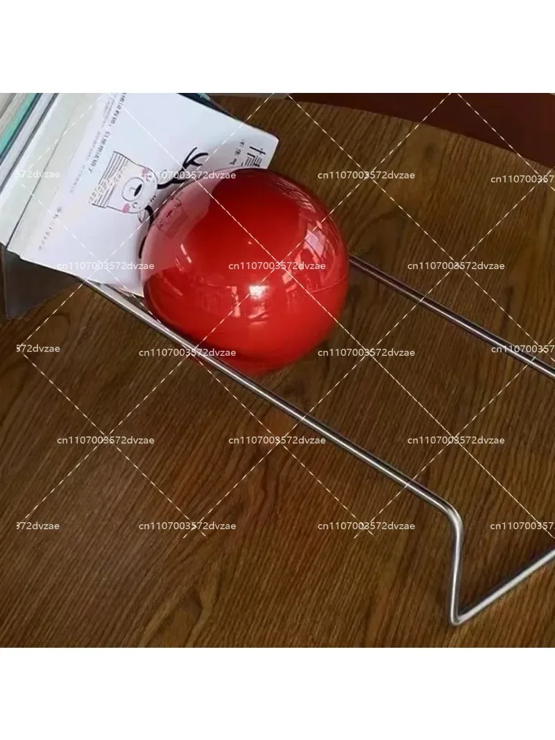 Creative Gravity Ball Bookstand Mid-Century Bauhaus Style Novelty Desktop Magazine Holder Chic Office Organizer Newspaper Rack