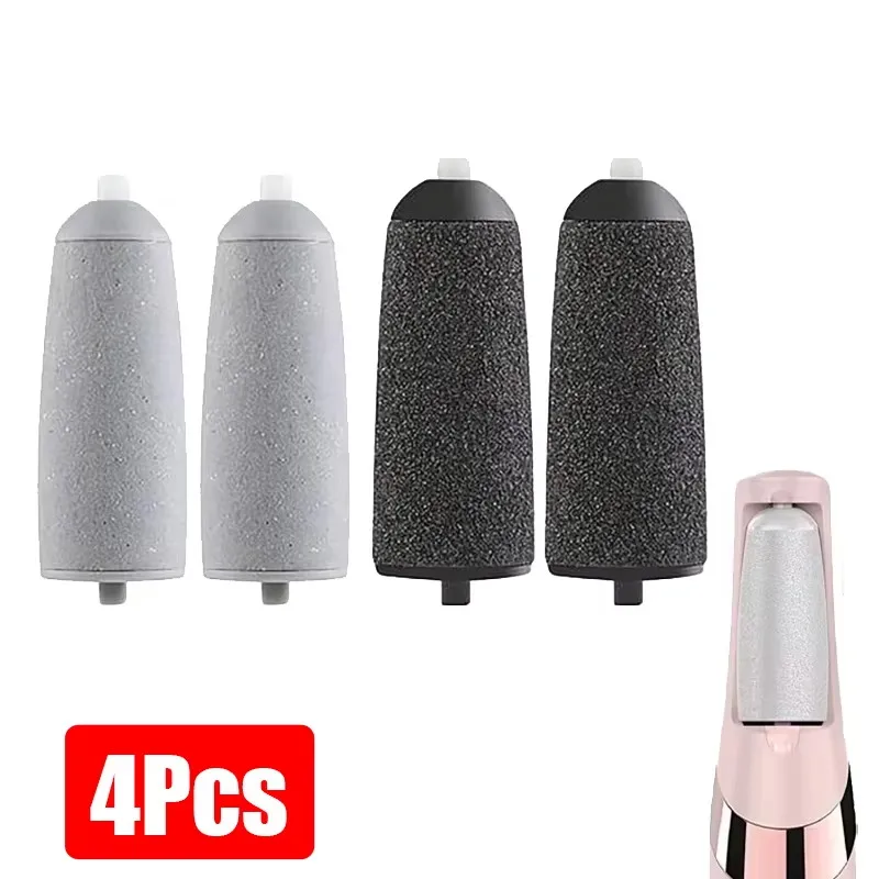 4pcs Replacement Roller Head Coarse Fine Refill Heads Accessory For Electric Foot Callus Remover Replacement Roller Refill Head
