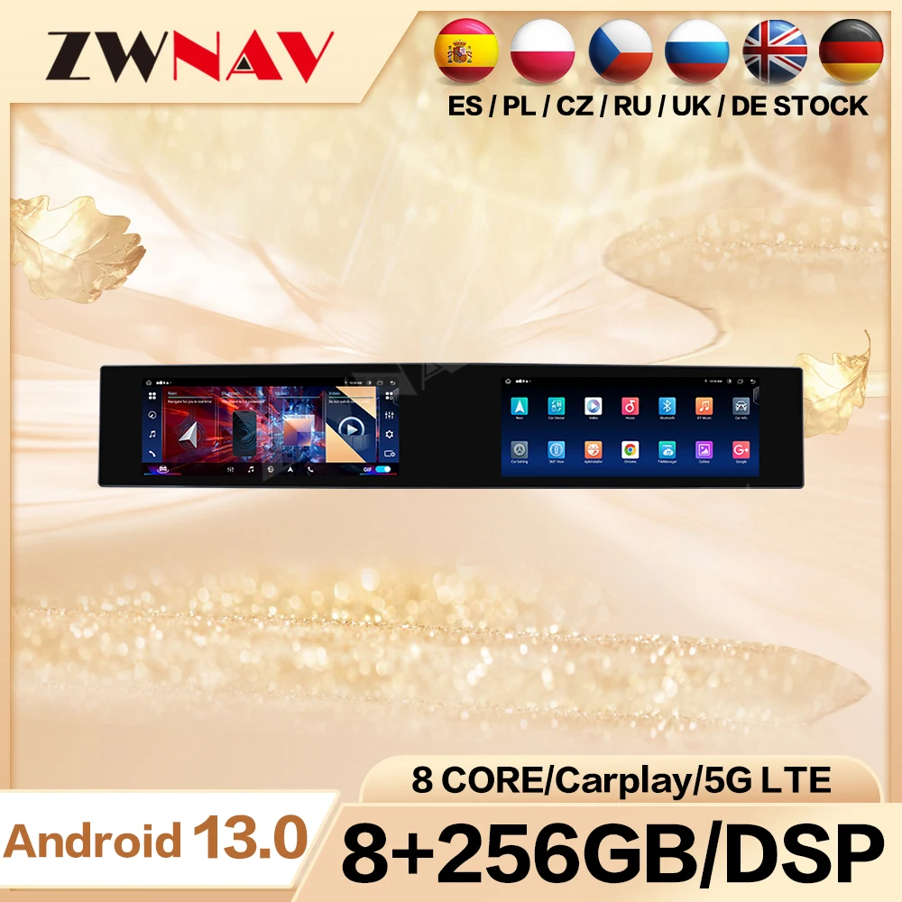 New Upgrade for BMW 7 Series CIC 2009-2012 Dual Screen Multimedia Android Car Radio Carplay Navigation Copilot Headunit Monitor