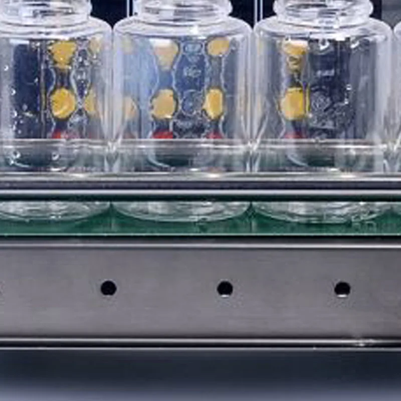Small Automatic Conveying Liquid Filling Machine Automatic Conveyor Belt Double Head Liquid Filling Can Sense High Precision