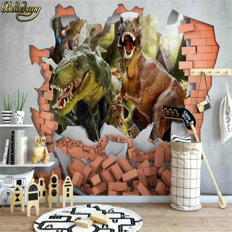 custom dinosaur Wall Paper Modern wallpaper for Living Room papel de parede 3d photo Mural wallpapers for living room Stickers
