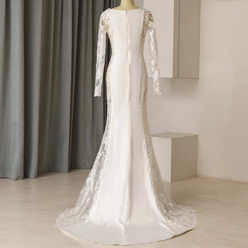 Jancember 2024 abito da sposa cinese con berretto lungo abito da sposa con lungo treno principessa Plus Szie abito da sposa vestido de novia