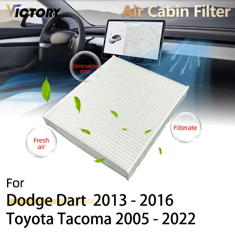 HEPA Air Cabin Filter For Toyota Tacoma N220 N240 N250 N260 N270 MK2 N300 MK3 2005 - 2022 Dodge Dart Viper 87139YZZ09 68164981AA