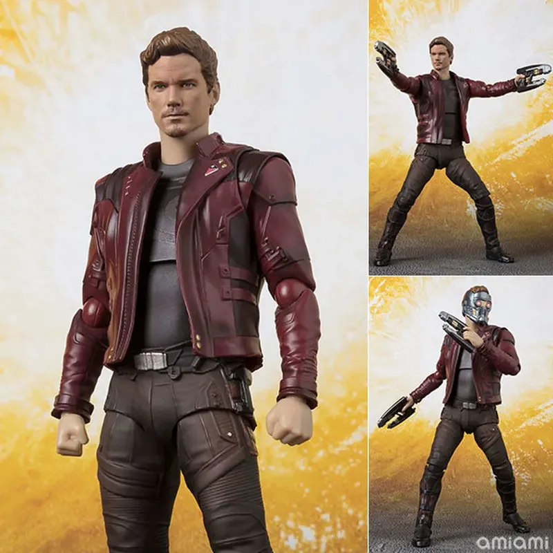 Inventory Bandai Shf Star Lord Avengers: Infinity War Collectible Birthday Gifts Desktop Decorations Cartoon Anime Gk Statues