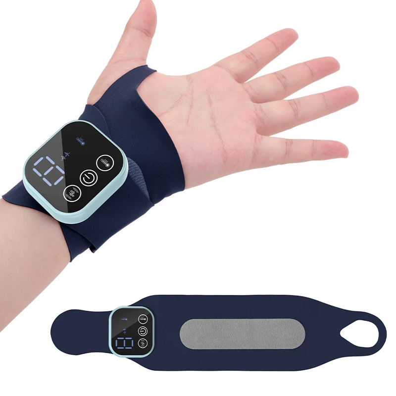 Heating Hand Massage Wrap 9 Strength 5 Modes Constant Temperature Electric Wrist Joint Massager for Palm Finger Soreness Relief