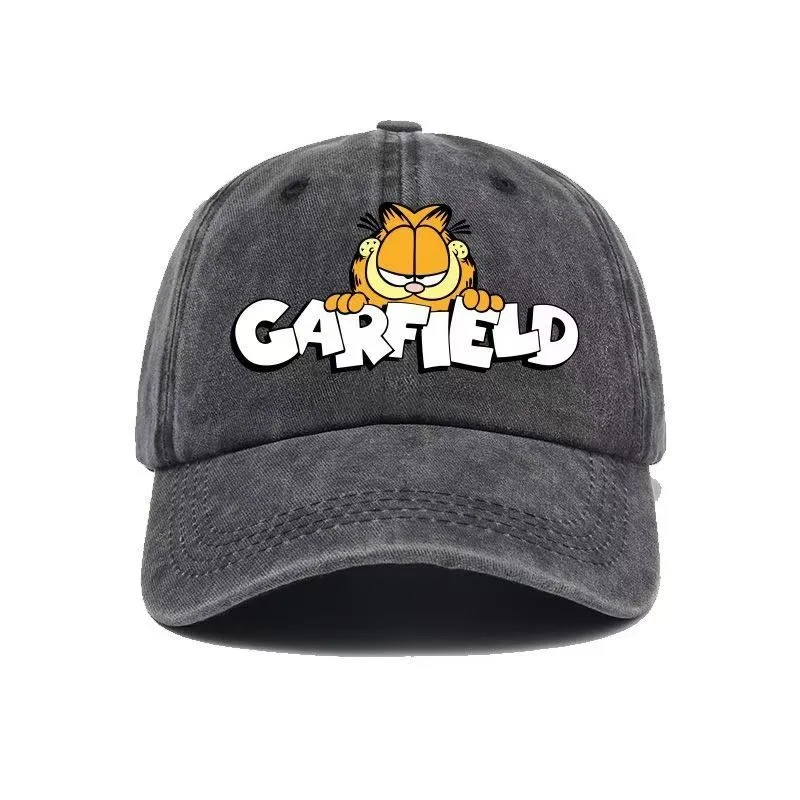 Neue Baseballkappe mit Garfield-Aufdruck, Cartoon-Casual-Entenschnabelkappe für Männer und Frauen, Sonnenschutz und Schattierung für den Außenbereich, Sporthut
