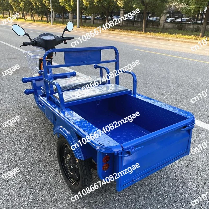 

Электрический трехколесный велосипед, бытовой грузовой автомобиль для взрослых, небольшой трехколесный велосипед с аккумулятором, самокат для подбору и откидывания детей