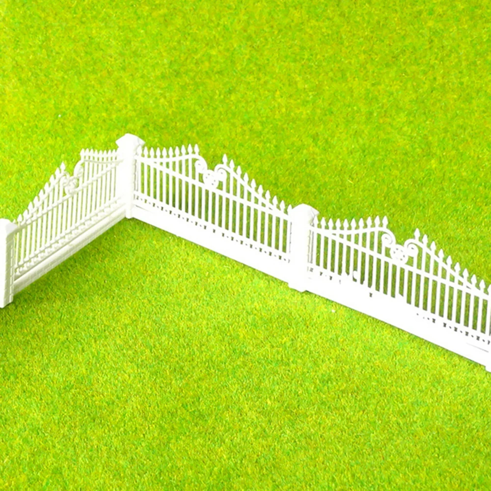 Chzimade Fence Garden Style Miniatures Figurines Architectural Models Accessories Kids Play House  DIY Parts