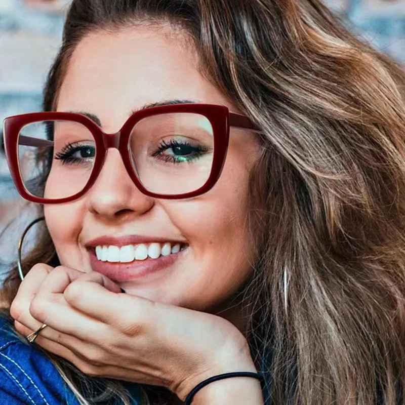 أزياء السيدات نظارات للقراءة النساء الرجال العصرية طول النظر الشيخوخي النظارات القط العين المضادة للضوء الأزرق نظارات للإناث