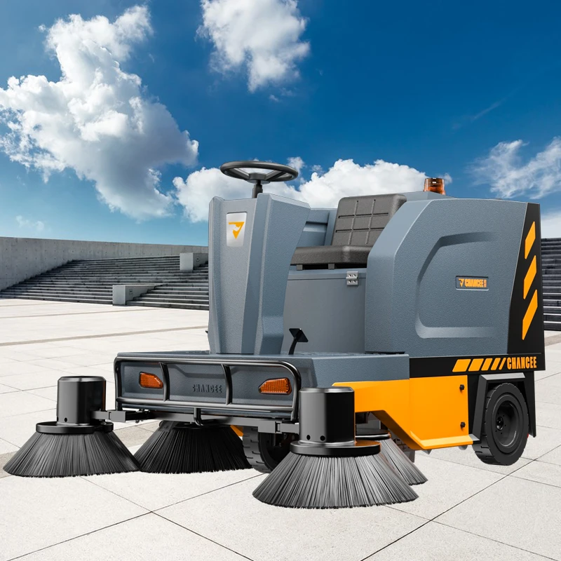 Electric Vacuum Floor Sweeper Drive-On Road Sweeper Cleaning Machine For Home