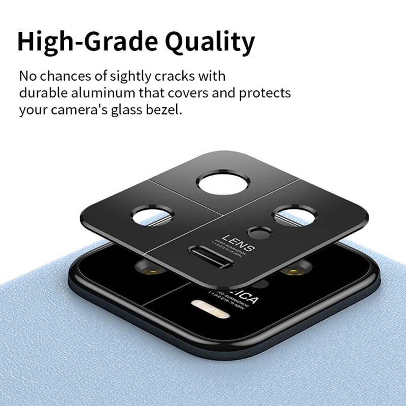 For Xiaomi 13 Pro Rear Camera Lens Cover for Xiaomi 13pro Back Aluminum Alloy Metal Camera Protector Lens Case Protective Film