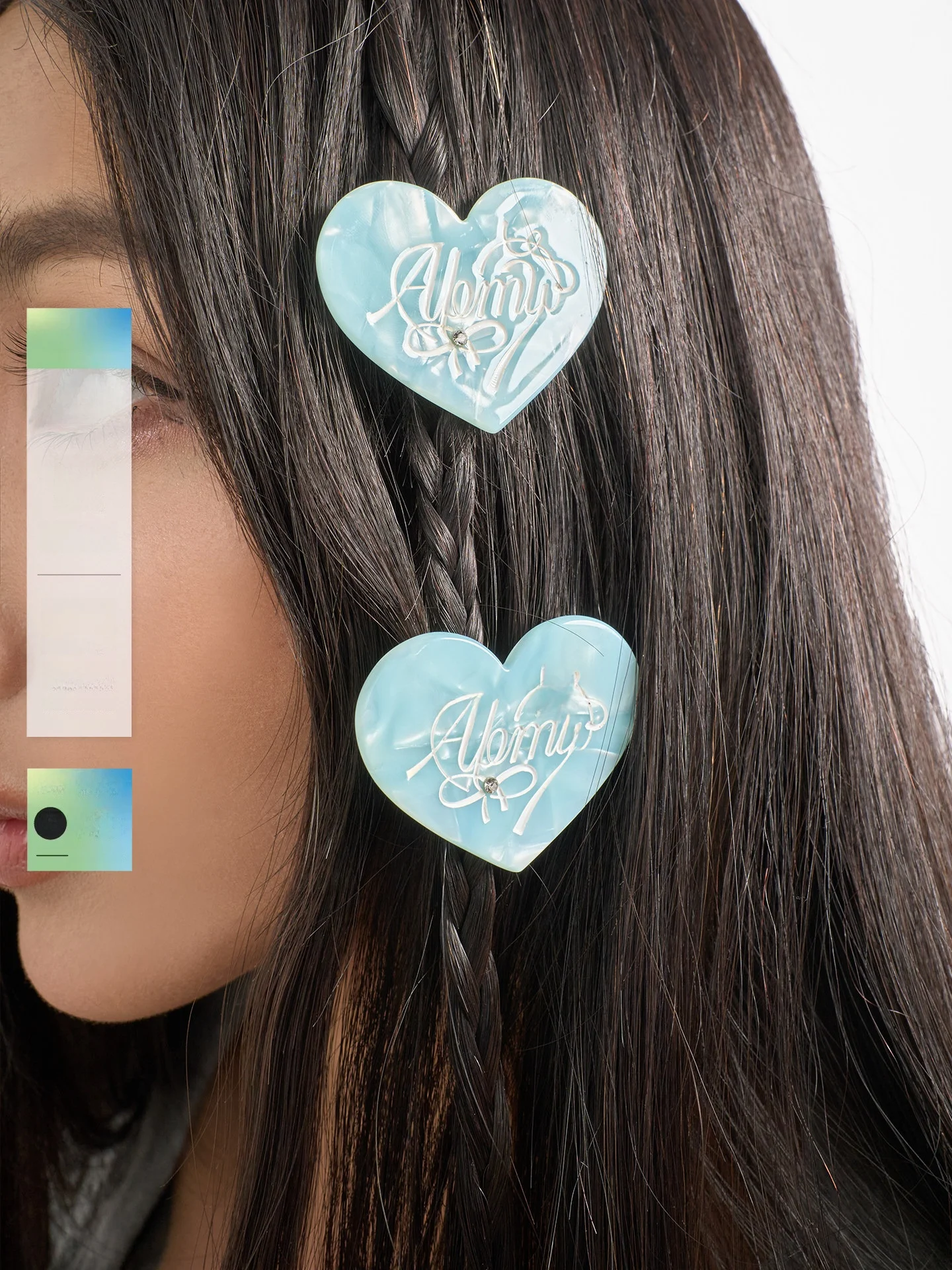 island-blue-love-heart-diamond-embedded-hair-clip-cute-hairline-side-clip-abmy-adorable-hair-accessories-spring-2026