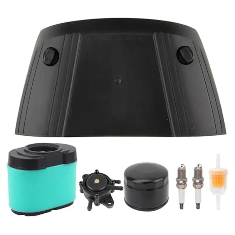 

795120 Air Cleaner Cover&792105 Air Filter&Oil Filter For Briggs & Stratton 407000 40H000 Model Engines Replace 792289-A93R