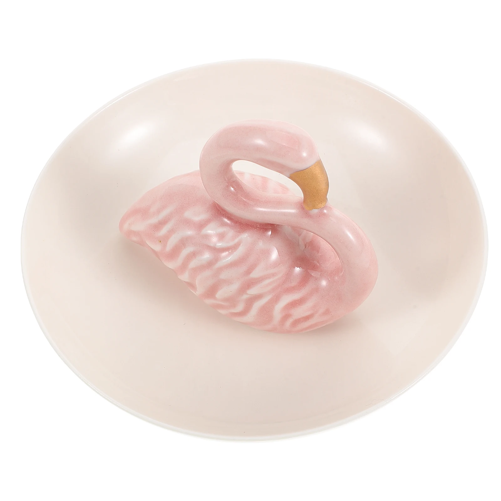 

Flamingo Jewelry Tray Ceramic Ring Dish Decorative Small Jewelry Holder Organizer Display Plate Trinket Tray Trinket Dish