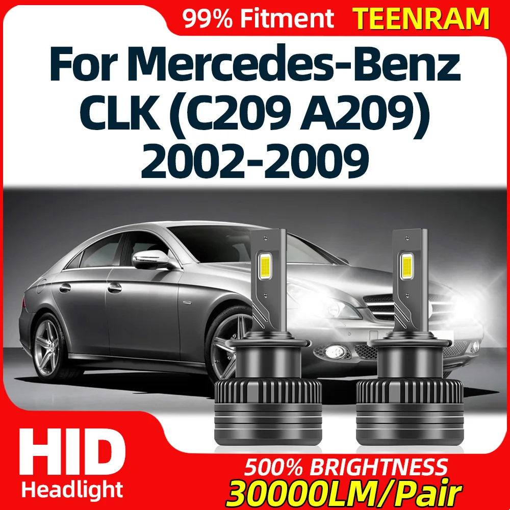 

6000 лм Canbus светодиодный передняя фара 2002 K HID Φ 12V Plug and Play для Mercedes-Benz CLK (C209 A209) 2007-2008 2009