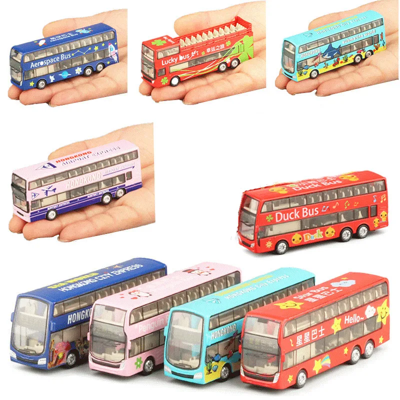 New product 1: 87 alloy pull back mini London bus model,simulation of travel convertible bus toys,wholesale