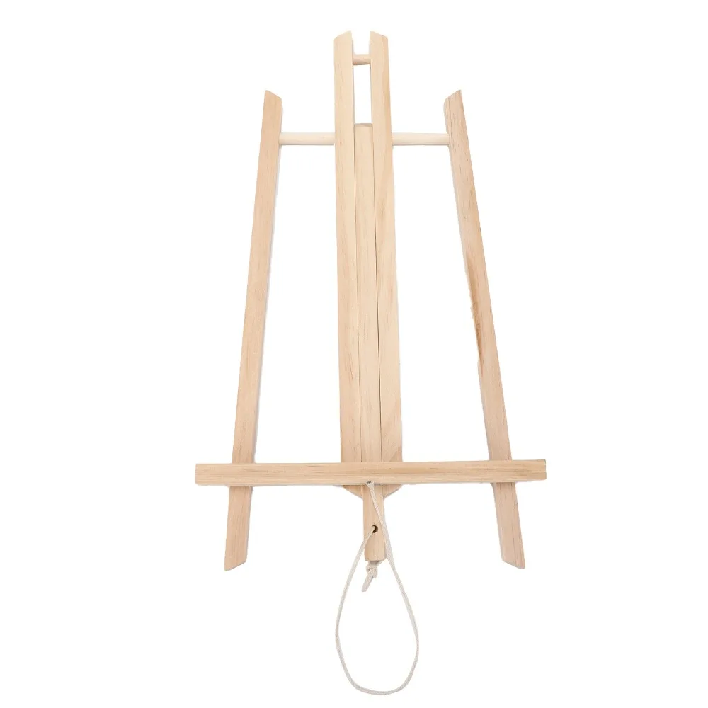40cm Wood Easels Lightweight Trapezoid Wood Desk Easel Multi-purpose Wood Display Easel Desktop Painting Creation