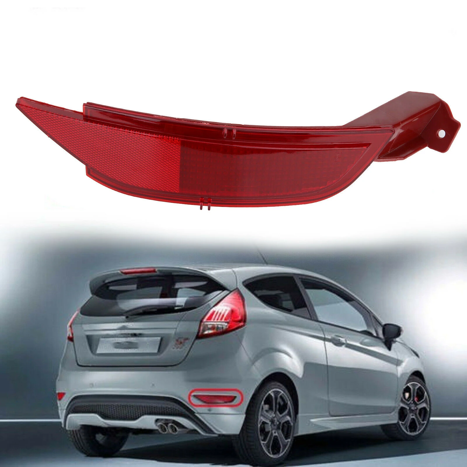 

Left Right Rear Bumper Reflector Fog Lamp Tail Brake Light For Ford Fiesta WT MK7 2009-2014 C-Max 2010-2015 1552730 8A6117A849AB