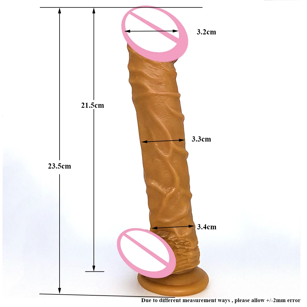 LUUK Long Dildo Realistic Blood Vessel Imitation Penis Imitator For Woman No Vibrator Masturbation Wear Adult Toys Rubber Dick