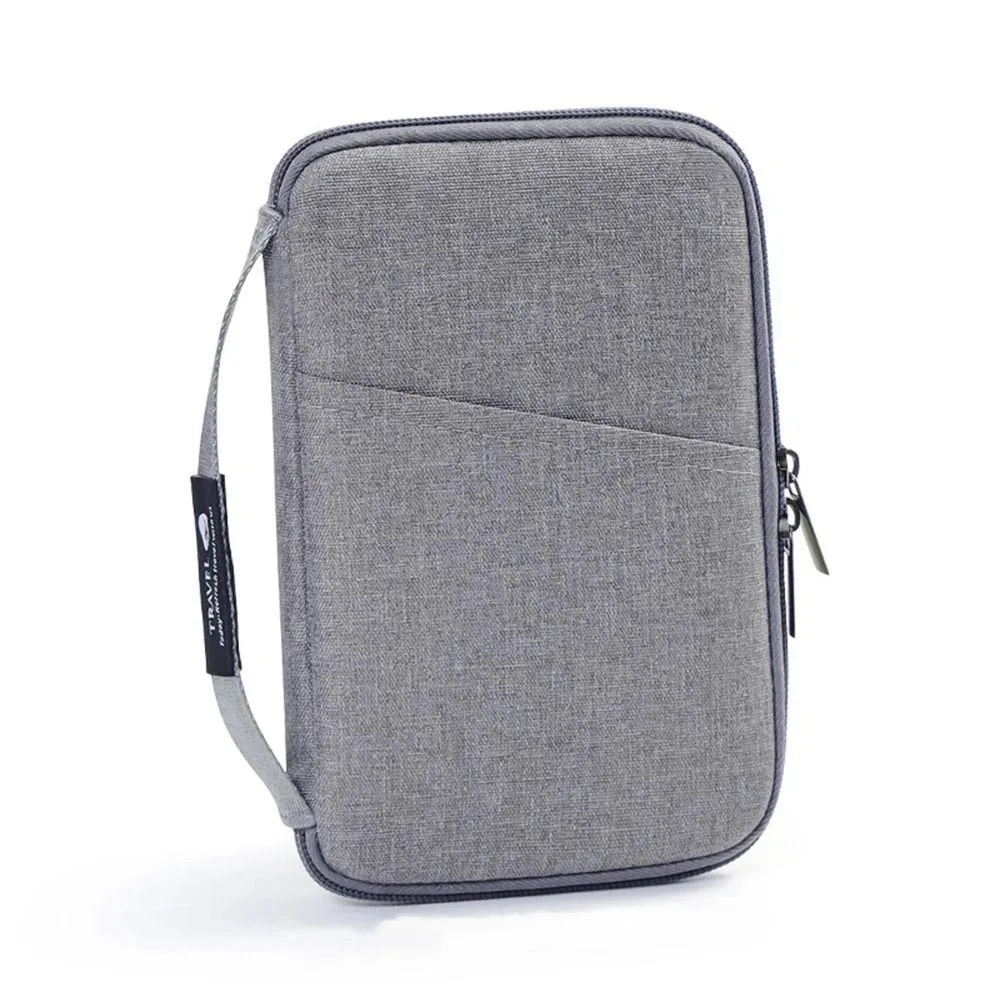 Travel Accessories Travel Wallet Ticket Holder OX Cloth Family Passport Holder Zipper Passport Protective Cover Document Case