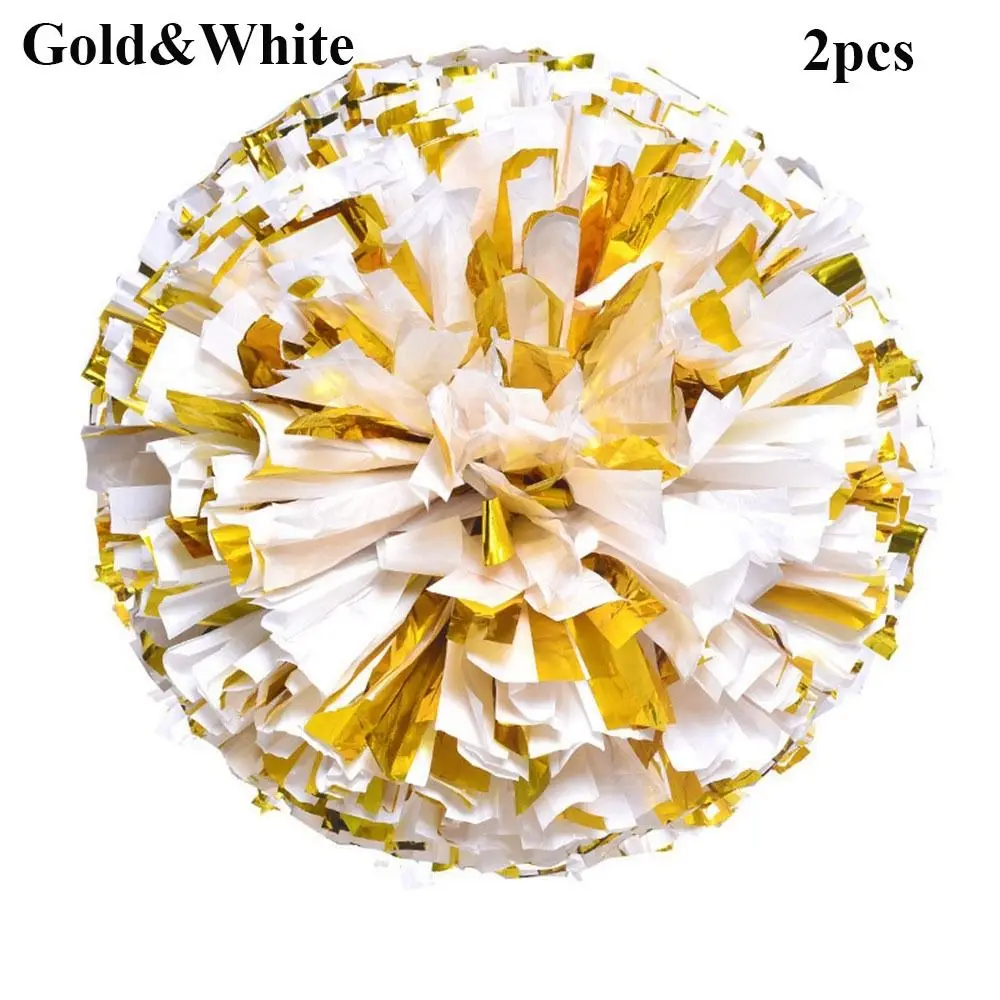 2pcs Concert Competition Flower Fancy Dance Party Decorator Club Sport Supplies Cheerleader Pom Poms Cheerleading Cheering Ball