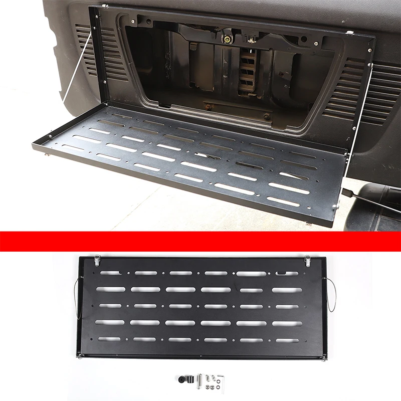 

For Hummer H3 2005-2009 Car Rear Door Cargo Luggage Carrier Tailgate Foldable Shelf Storage Mounting Rack Accessories