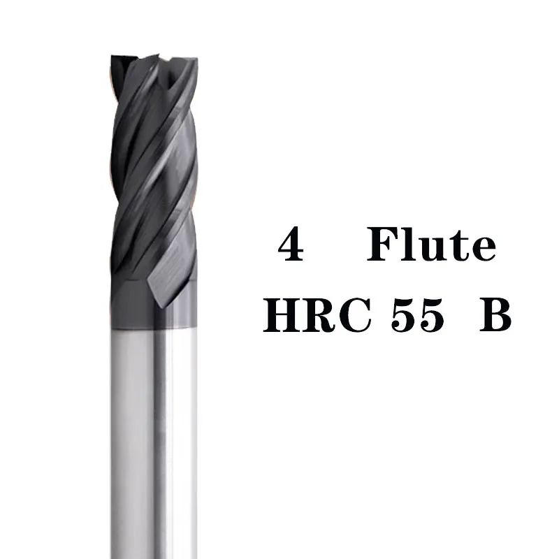 spuare end mills 3.175Tungsten Carbide Hard steel Machining milling 1/2cutter end mills 4flute The british System spuare