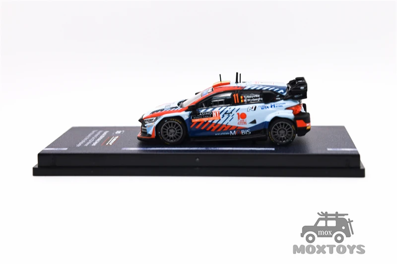 Tarmac Works 1:64 현대 i20 N Rally1 하이브리드 Rallye Monte-Carlo2024 우승자 다이캐스트 모델 자동차