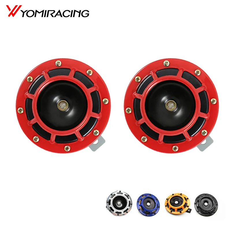YOMI rojo/negro/azul/plata/amarillo Color 139Db bocina de coche multicolor 12V un par para Subaru Impreza WRX Evo nuevo