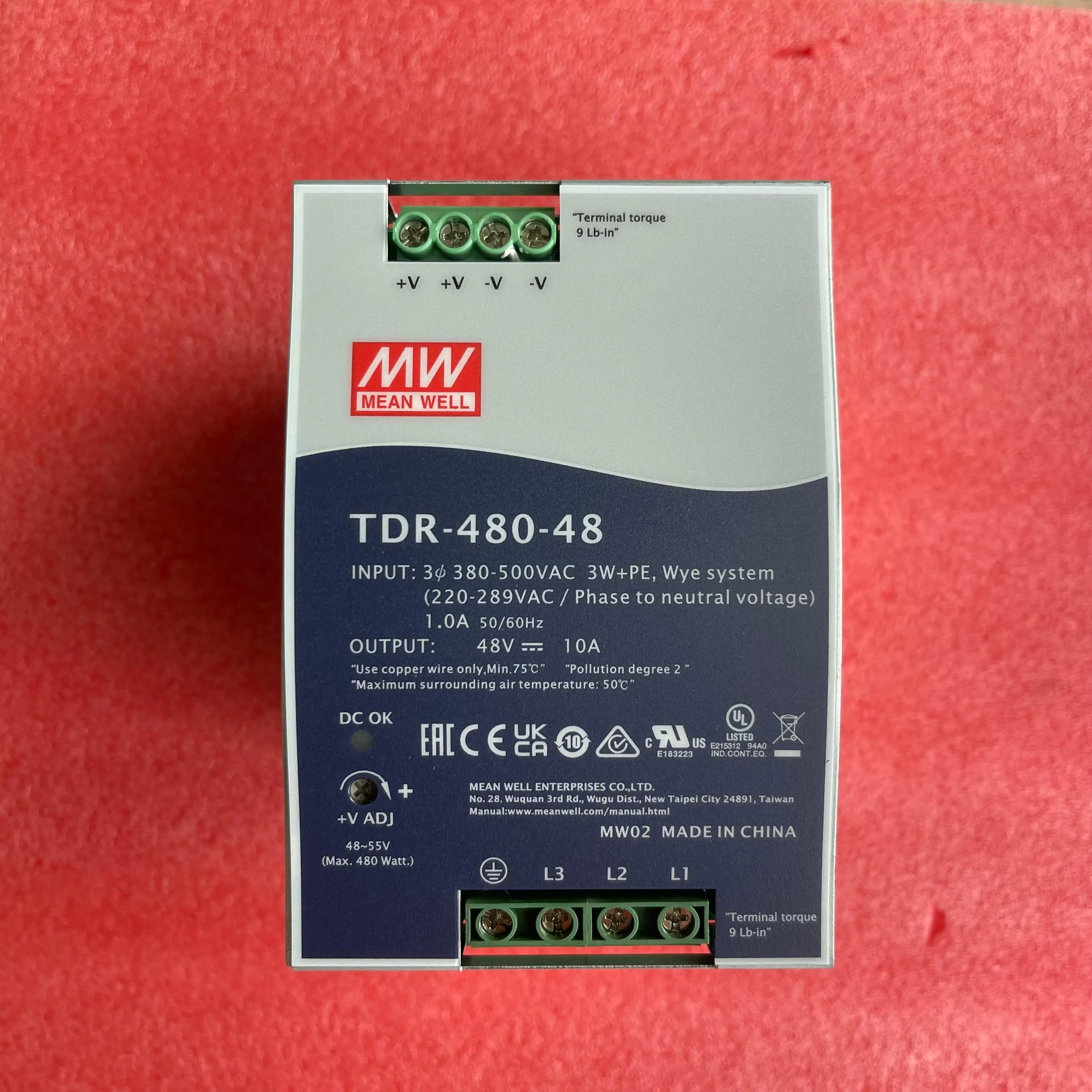 TDR-480 MEAN WELL TDR-480-48 mean well TDR-480 48V power supply 480W 10A