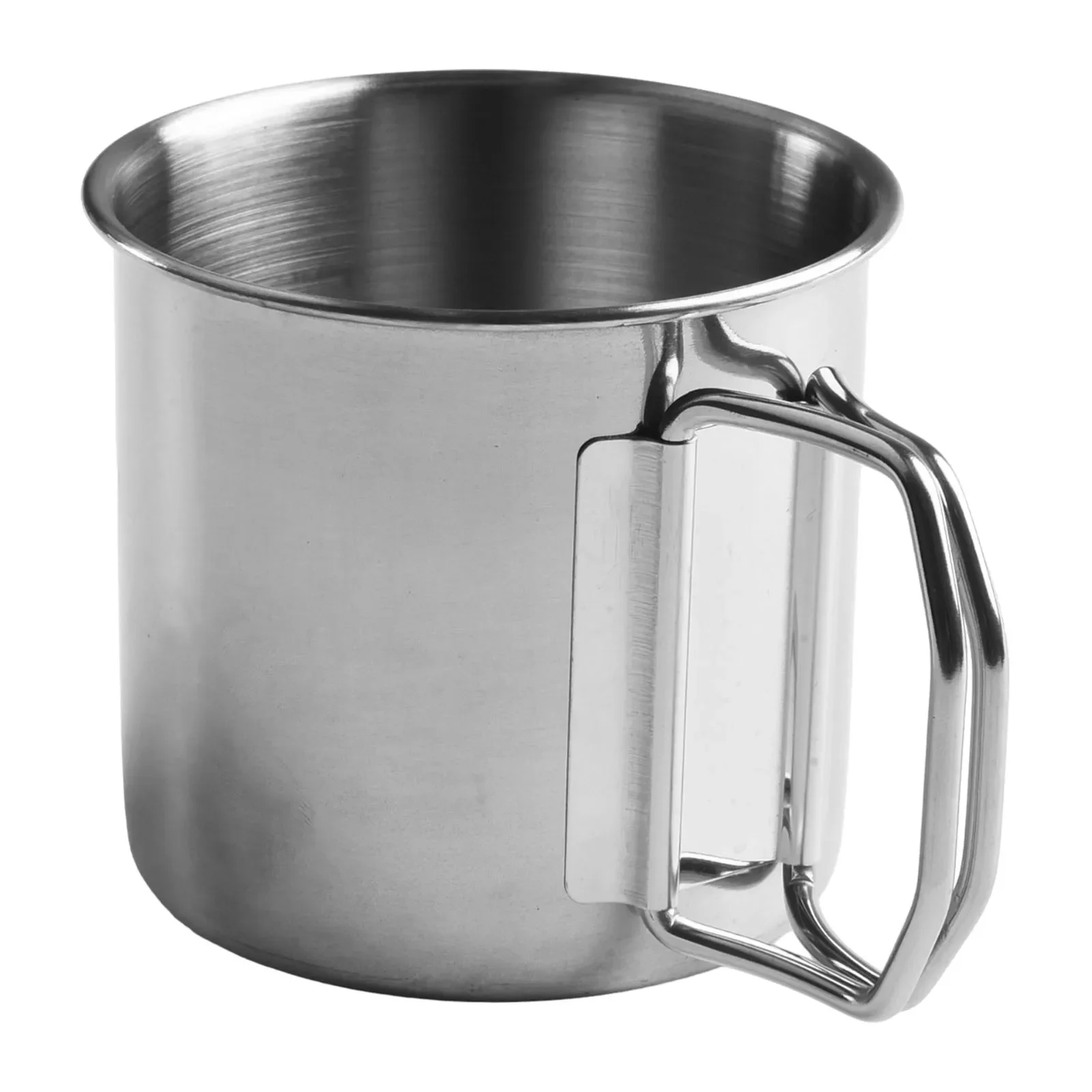 Outdoor Travel Handle Water Cup Beer Mug Titanium Pot 260/350/600/660ML Folding Handle Picnic Mug Stainless Steel