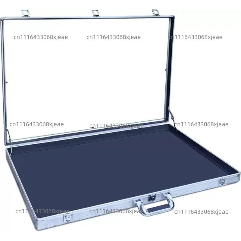 Silver Aluminum Acrylic Transparent Lockable Card Display Case Portable Collectible Trading Card Display Stand for Trade