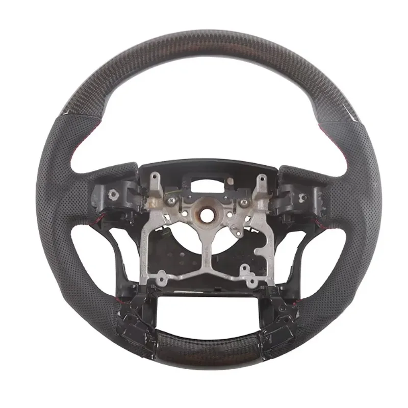 Custom LED Racing Carbon Fiber Steering Wheel Classic High Speed Car Parts