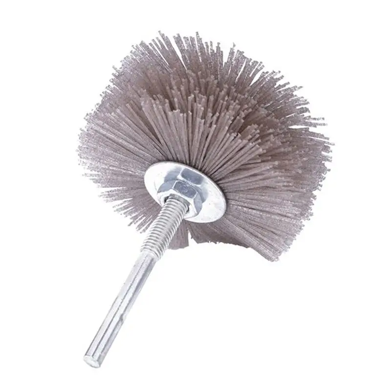 

(AIMA) Brush Abrasive Grinding Head With 6mm Threaded Handle 60 80 120 180 240 320 400 600 Perfect for Removing of Rust