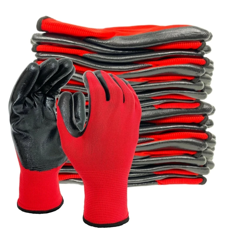 

4/20PCS Safety Work Gloves PU Coated Seamless Knit Working Gloves with Grip for Men Women Gardening Yard Farm Lawn General Duty