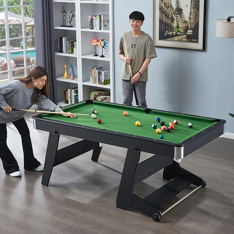 Household foldable pool table, adult children's 3-in-1 indoor multi-function pool table, table tennis table for parents