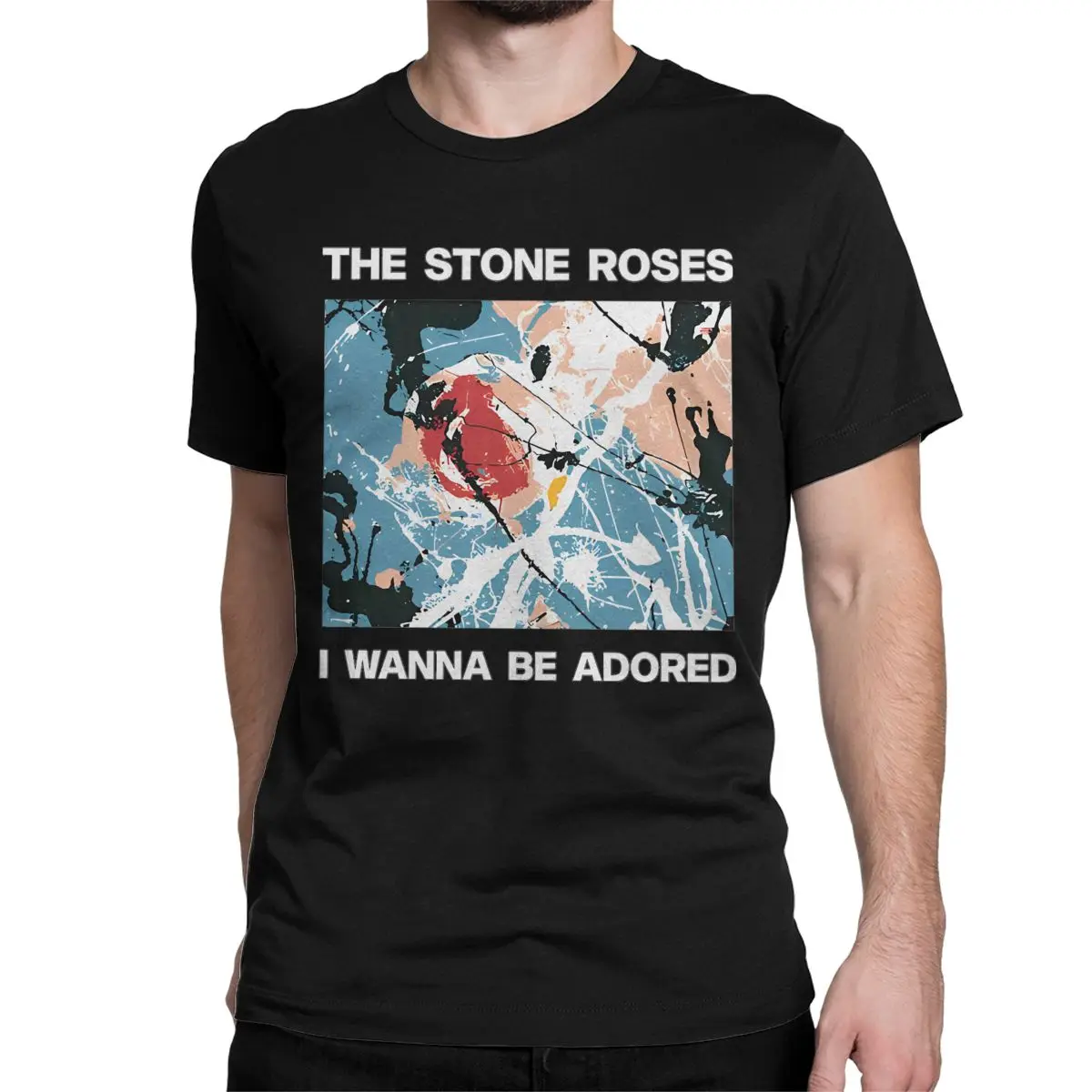 Cool The Stone Roses I WANNA BE ADORED T-Shirts Men Women O Neck Cotton T Shirt Rock Band Music Short Sleeve Tee Shirt Clothes