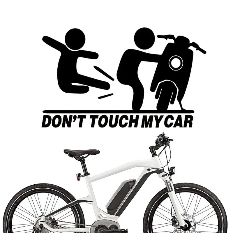 Don't Touch My Car Warning Sticker 10X Decal Stickers For Cars Waterproof Strong Adhesive Car Window Clings Accessories Funny