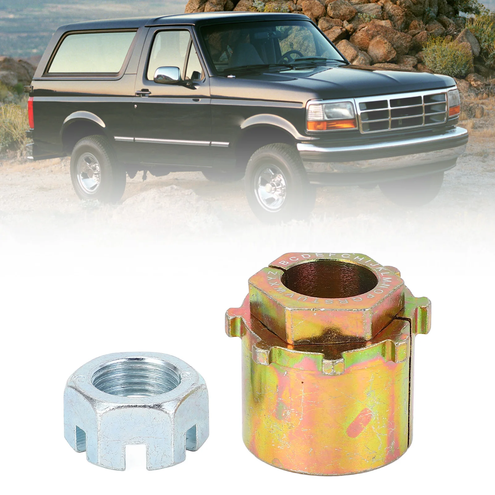 Car Extreme Camber Caster Alignment Bushing Set 0 to 3.2° Adjustable Caster Camber Bushing For Bronco 4x4 1980-1996