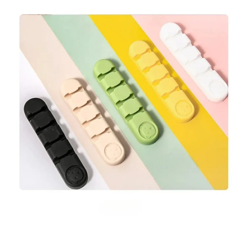 1 PCS Tabletop Data Cable Organizer Charging Cable Organizer Holder Clips for Cable Storage Racks in Offices and Homes
