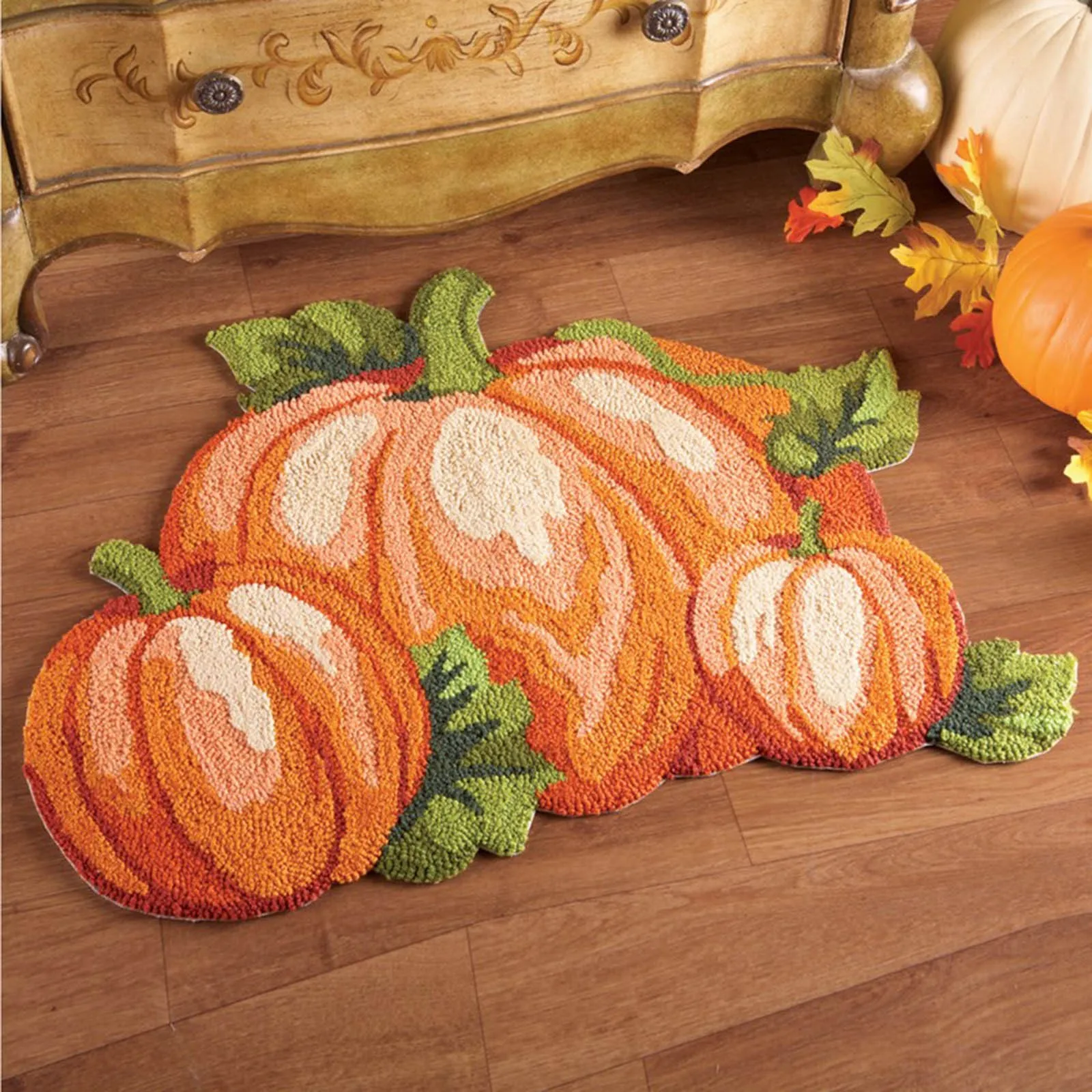 Thanksgiving Shaped Pumpkin Rug 31