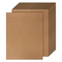 Tarjetas marrones en Stock, papel de impresora A6, Papel Kraft perforado, tarjetas de visita imprimibles en blanco para bricolaje, 100 hojas